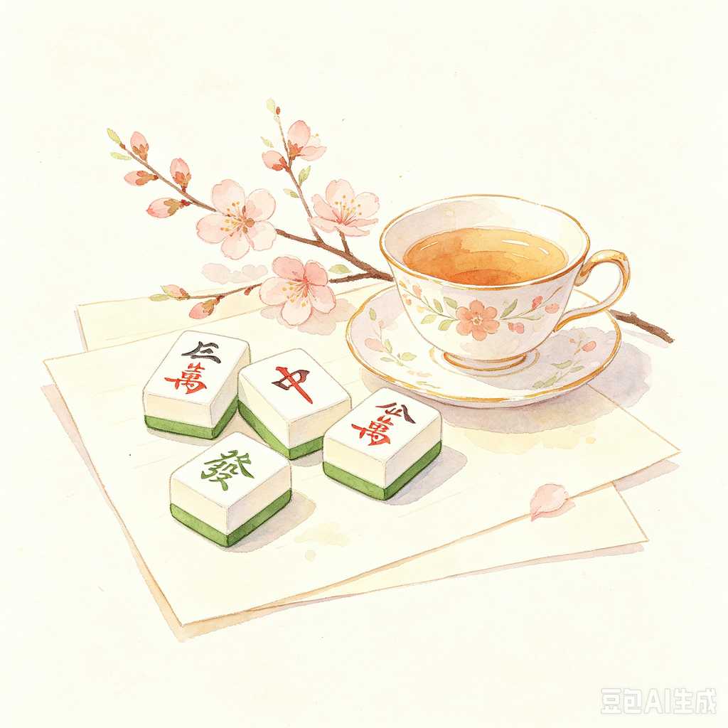 unique color mahjong tiles design
